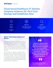 Preview of the Cloud-Based Healthcare IT Solution Company Case Study