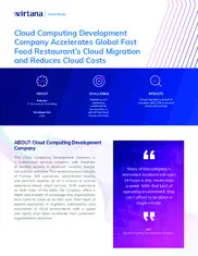 Preview of the Cloud Computing Development Company Case Study