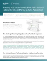 Preview of the Pima Federal Credit Union Case Study