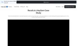 Preview of the HeySam Case Study