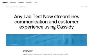 Preview of the Any Lab Test Now Case Study