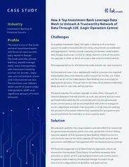 Preview of the Global Investment Bank Case Study