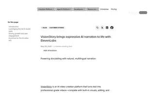 Preview of the VisionStory Case Study