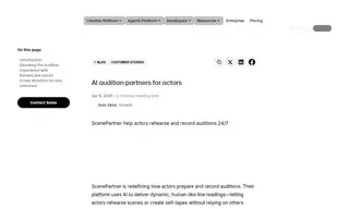 Preview of the ScenePartner Case Study