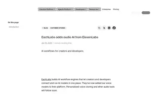 Preview of the EachLabs Case Study