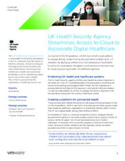 Preview of the UKHSA Case Study
