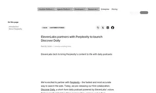 Preview of the Perplexity Case Study