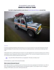 Preview of the Buxton Mountain Rescue Case Study