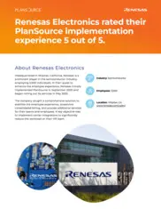 Preview of the Renesas Case Study