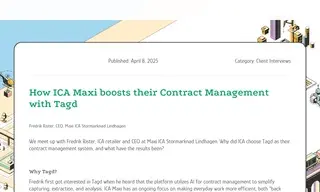 Preview of the ICA Maxi Case Study