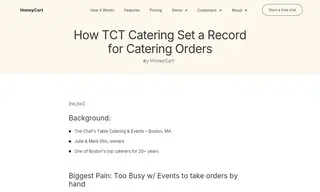 Preview of the The Chef’s Table Catering & Events Case Study