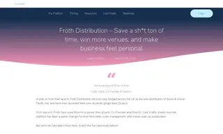 Preview of the Froth Distribution Case Study
