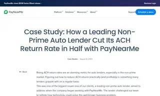 Preview of the Leading Non-Prime Auto Company Case Study
