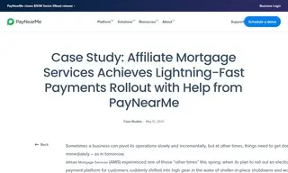 Preview of the Affiliate Mortgage Services Case Study