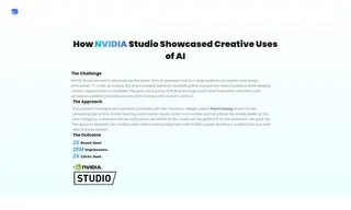 Preview of the NVIDIA Case Study