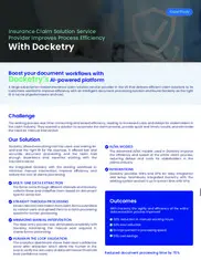 Preview of the Insurance Claim Solution Service Provider Case Study