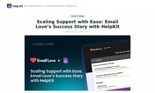 Preview of the Email Love Case Study