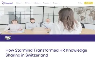 Preview of the Large Swiss HR Firm Case Study
