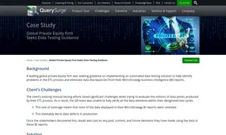 Preview of the Leading Global Private Equity Firm Case Study