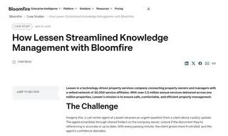 Preview of the Lessen Case Study