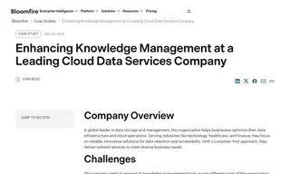 Preview of the Leading Cloud Data Services Company Case Study