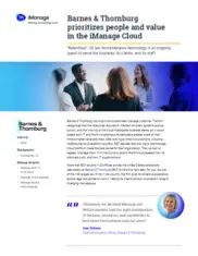 Preview of the Barnes & Thornburg Case Study