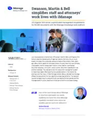 Preview of the Swanson, Martin & Bell Case Study