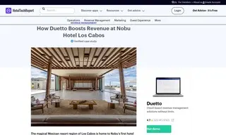 Preview of the Nobu Hotel Los Cabos Case Study