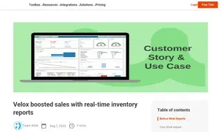 Preview of the Velox Industrial Parts Case Study