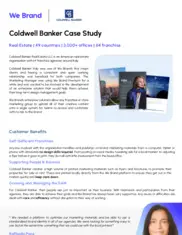 Preview of the Coldwell Banker Case Study