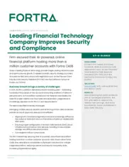 Preview of the Leading Financial Technology Company Case Study
