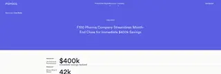 Preview of the F100 Pharma Company Case Study
