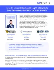 Preview of the Highland Community College Case Study