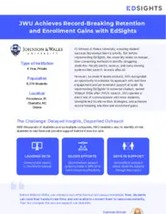 Preview of the Johnson & Wales University Case Study