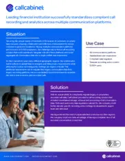 Preview of the Leading Financial Institution Case Study