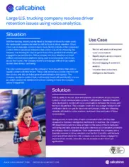 Preview of the Large U.S. Trucking Company Case Study