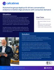 Preview of the Large Automotive Group Case Study