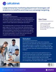 Preview of the Large Enterprise Marketing Department Case Study