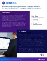 Preview of the Large Manufacturing Corporation Case Study
