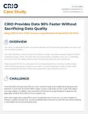 Preview of the Diversified Health Care Service Provider Case Study