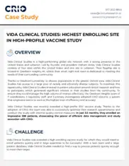 Preview of the Vida Clinical Studies Case Study
