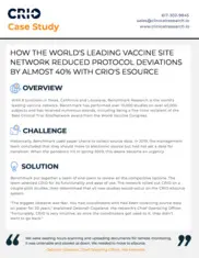 Preview of the Benchmark Research Case Study