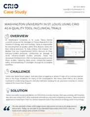 Preview of the Washington University Case Study