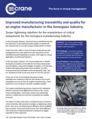 Preview of the World’s Largest Aerospace Engine Manufacturing Company Case Study