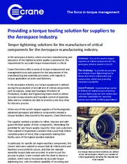 Preview of the World’s Largest Suppliers of Technologically Advanced Aerospace Components Case Study