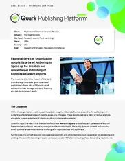 Preview of the Financial Services Organization Case Study