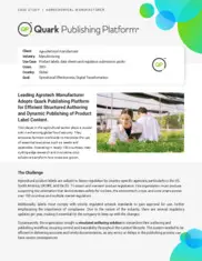 Preview of the Leading Agrotech Manufacturer Case Study