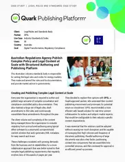 Preview of the Australian Regulations Agency Case Study