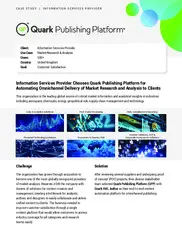 Preview of the Information Services Provider Case Study