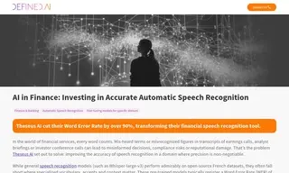 Preview of the Large Financial Services Company Case Study